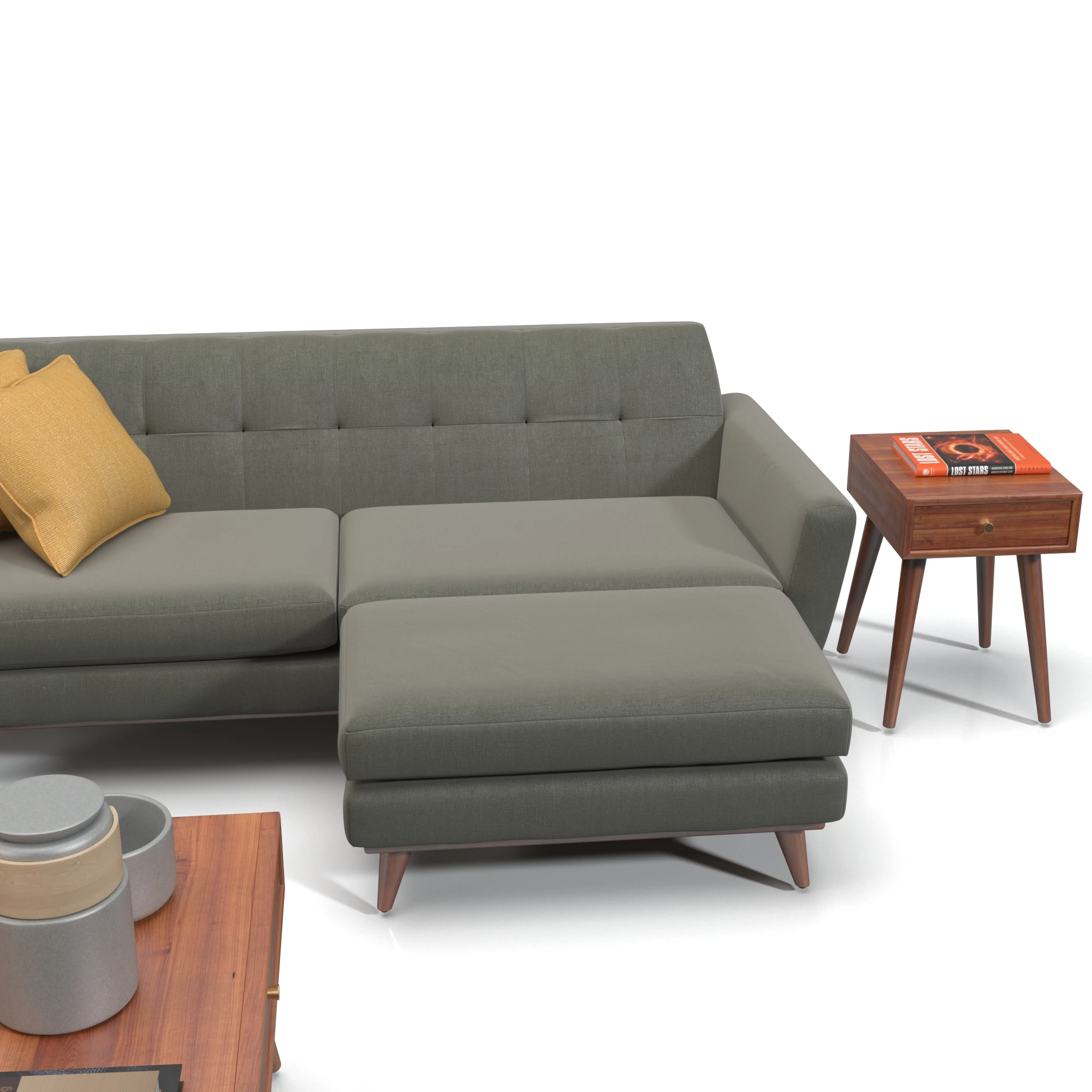 Joybird Hughes Sofa Set 3D Model_04